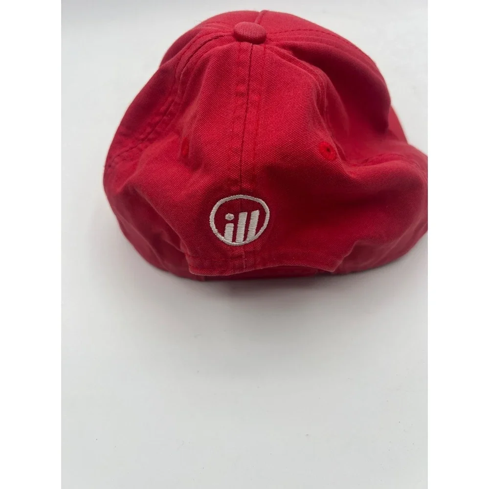 Illest Red Snapback Hat Cap White Script Logo Streetwear Adjustable OSFM